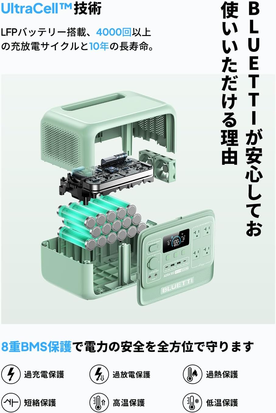 BLUETTI_AORA 100 V2_商品説明画像_08